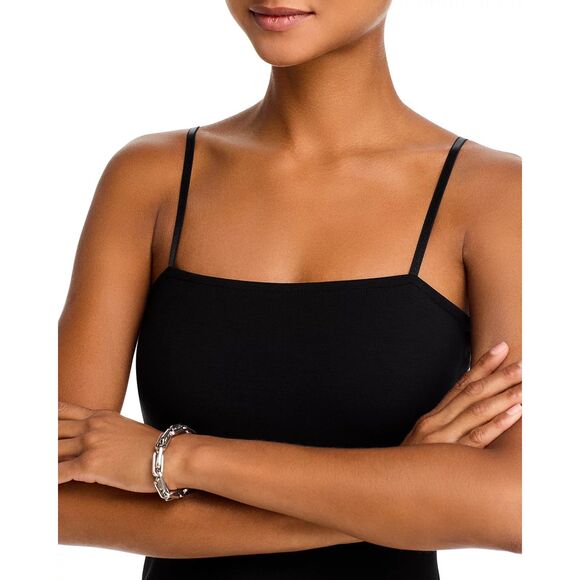 NWT L'Agence Delina Spaghetti Strap Mini Sheath Dress in Black Size XXS - Picture 7 of 16